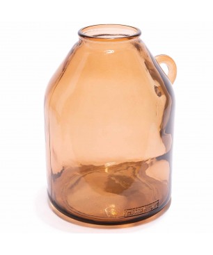 Vaso in vetro riciclato - Beige / D 21,5x25,5 Cm