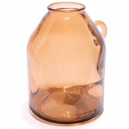 Vaso in vetro riciclato - Beige / D 21,5x25,5 Cm