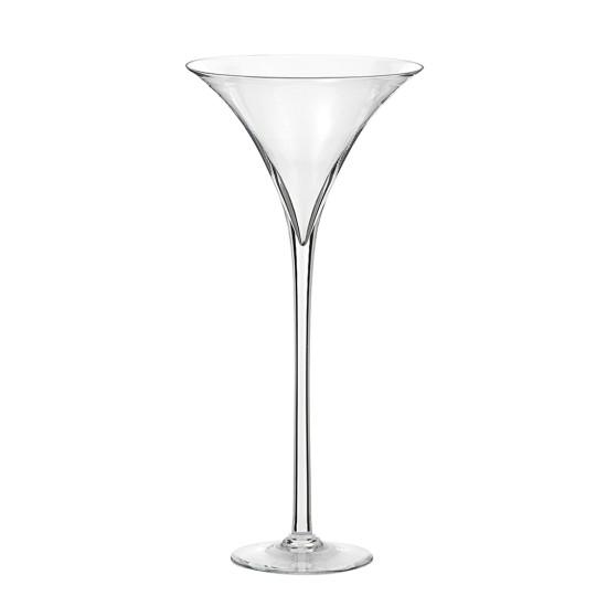 Vaso di vetro Coppa Martini - Varie misure - D30x70 Cm