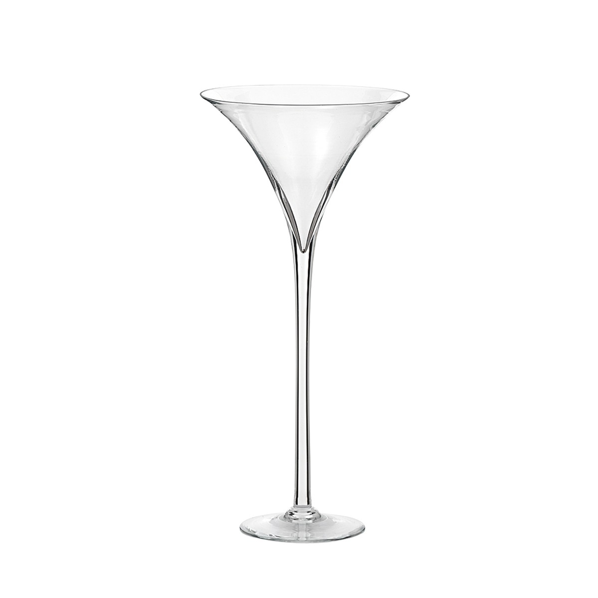 Vaso di vetro Coppa Martini - Varie misure - D30x70 Cm