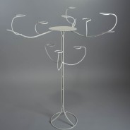 "Albero" in ferro bianco porta tealight