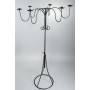 Candelabro nero a 6 fuochi - 120 CM