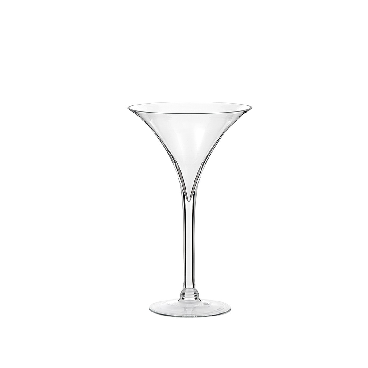 Vaso di vetro Coppa Martini - Varie misure - D24x40 Cm