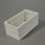 Cassettina rettangolare in legno - 22x11,5x9,5 / Bianco