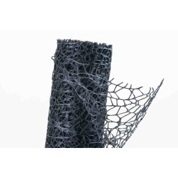 Rete Polycotton - 48 Cm x 5 Yd / Nero