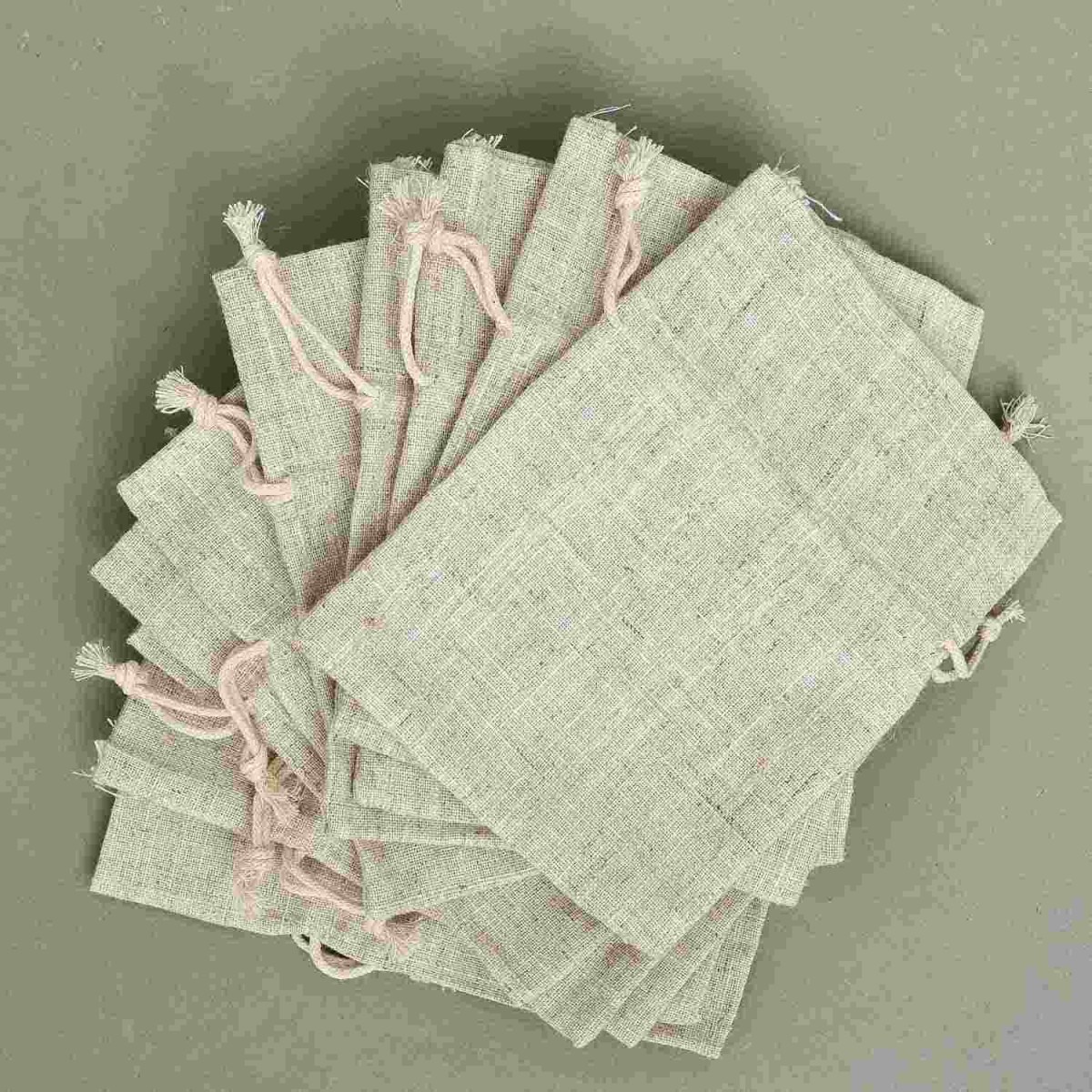 Sacchetti in cotone 10 X 14 CM colore naturale - 10 Pezzi