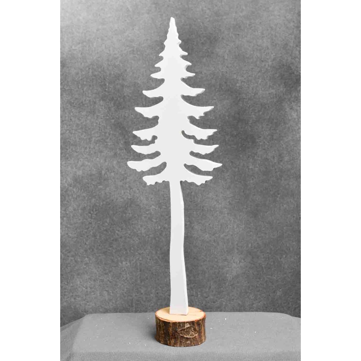 Albero in legno bianco - Due formati - 31 cm