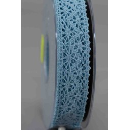 Nastro in pizzo - 25 Mm x 15 M / Azzurro