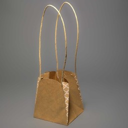 Borsina "Dune" 14x14x16  CM - 10 Pezzi  Naturale