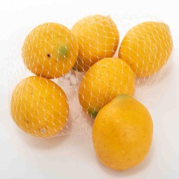 Limoni artificiali in PVC 6 Pezzi - 6x5 Cm