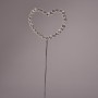 Cuore in pick - 15 Cm / Argento e cristalli