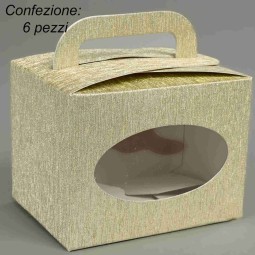 Borsina in carta.con Finestra 10,2x7,5 cm - altezza 7,5 cm