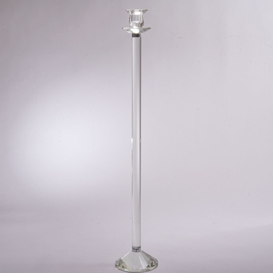 Candelabro in cristallo - 12x70 Cm / Trasparente