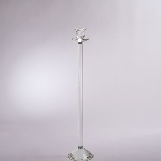 Candelabro in cristallo - 12x60 Cm / Trasparente