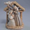 Natività con capanna - 13 Cm / Naturale