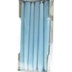 Candele coniche 12 PZ - 25x250 Mm / Azzurro
