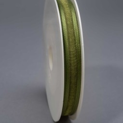 Nastro Organza e Sateen - 10 MM x 25 M - Verde scuro