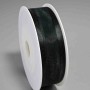 Nastro In Organza E Sateen 2,5 Cm X 25 M -Nero