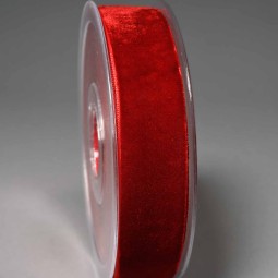 Nastro "Velluto" - 25 MM / Rosso