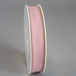 Nastro con bordo in "Lino" - 15 Mm x 20 M / Malva