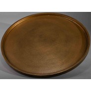 Piatto tondo in MDF color oro -38,5 CM