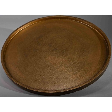 Piatto tondo in MDF color oro -38,5 CM