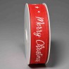 Nastro stampato "Merry Christmas"  25 Mm x 18 M - Rosso