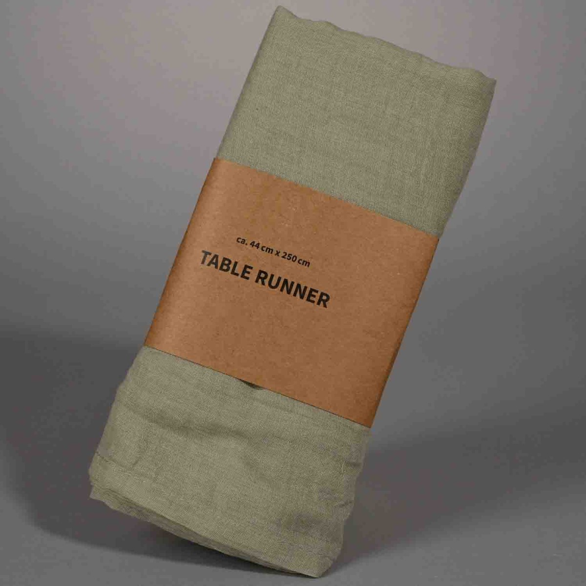 Runner "Cotone" - 44 x 250 Cm / Verde chiaro