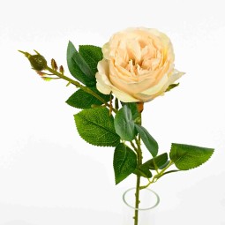 Rosa in ramo con bocciolo - 60 Cm  in vari colori - Rosa chiaro