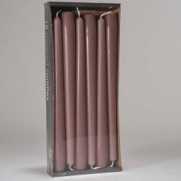 Candele coniche 12 PZ - 23x250 Mm / Malva