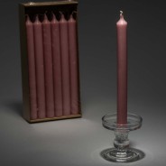 Candele rustiche cilindriche in H 250 MM - 12 PezziRosa Antico