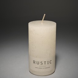 Moccolo candela rustico  - 60x110 Mm / Bianco