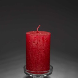 Moccolo candela rustico - D 70x110 Mm / Rosso