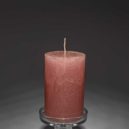 Moccolo candela rustico - D 70x110 Mm / Rosa