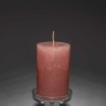 Moccolo candela rustico - D 70x110 Mm / Rosa
