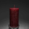 Moccolo candela rustico - D70x140 Mm / Bordeaux