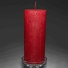 Moccolo candela rustico - 70x170 Mm / Rubino