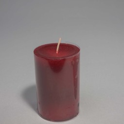 Moccolo candela rustico - 60x90 Mm / Rosso