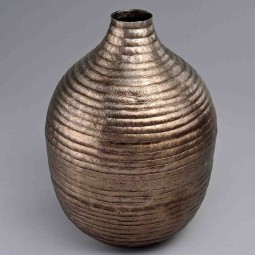 Vaso in metallo color rame - 24x27,5 Cm