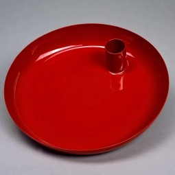 Portacandela tondo in metallo - 17x3,5 Cm