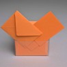 Bigliettini e buste 100 Pezzi - 7x11 Cm / Arancione