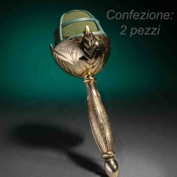 Microfono portabouquet con spugna "Elegant" oro - 2 Pezzi