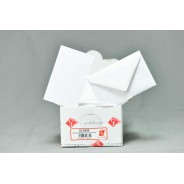 Bigliettini e buste 100 Pezzi - 7x11 Cm / Bianco