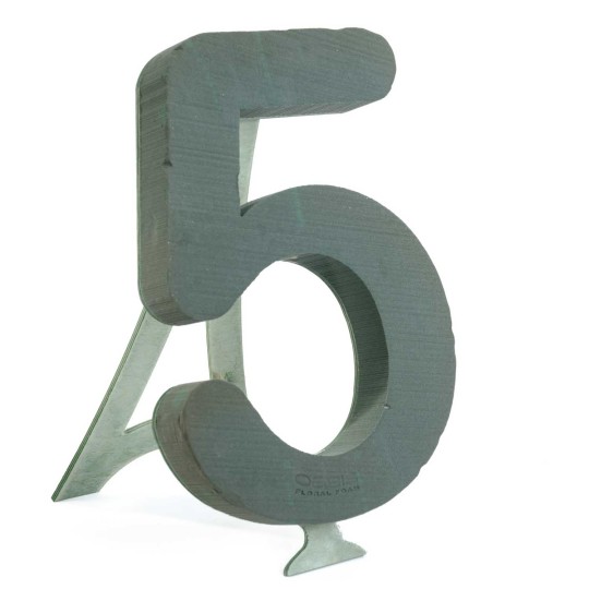 Numero decorativo in spugna - Numero 5