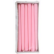 Candele coniche 23 MM vari colori - Confezione 12 pezzi - Rosa