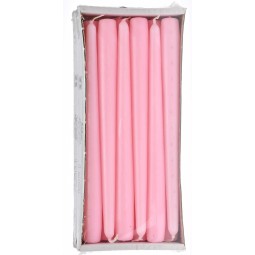 Candele coniche 12 PZ - 23x250 Mm / Rosa acceso