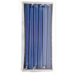 Candele coniche 12 PZ - 23x250 Mm / Blu notte