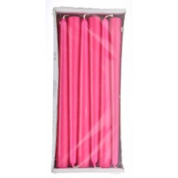 Candele coniche 12 PZ - 23x250 Mm / Fucsia