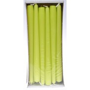 Candele coniche 23 MM vari colori - Confezione 12 pezzi - Verde mela