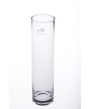 Vaso di vetro trasparente solifleur forma cilindrica Sandra Rich in varie altezze - h24 d6